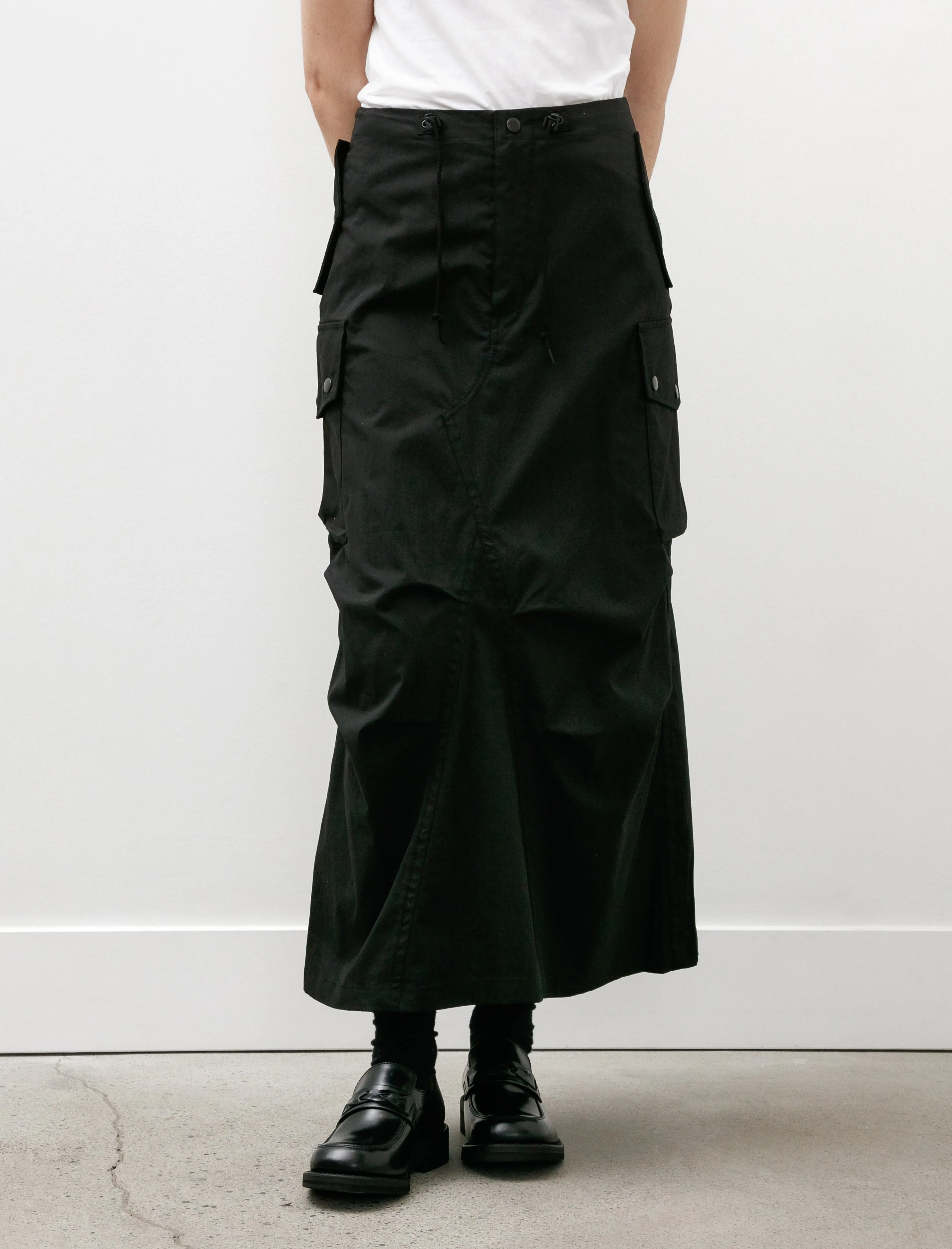 Comfy Fit Sturdy Waistband Field Skirt Black C/N Oxford
