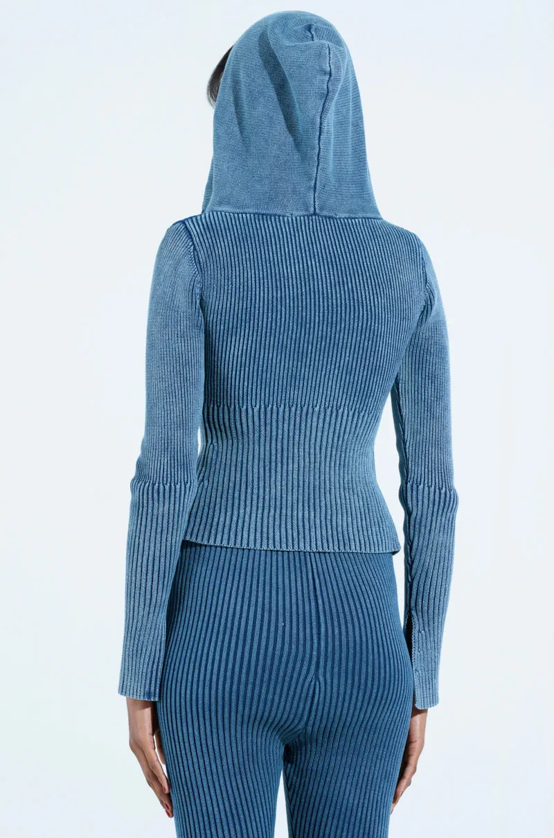 birthday wear Timeless Fashion HOT GIRL ZIP UP SWEATSHIRT IN NAVY