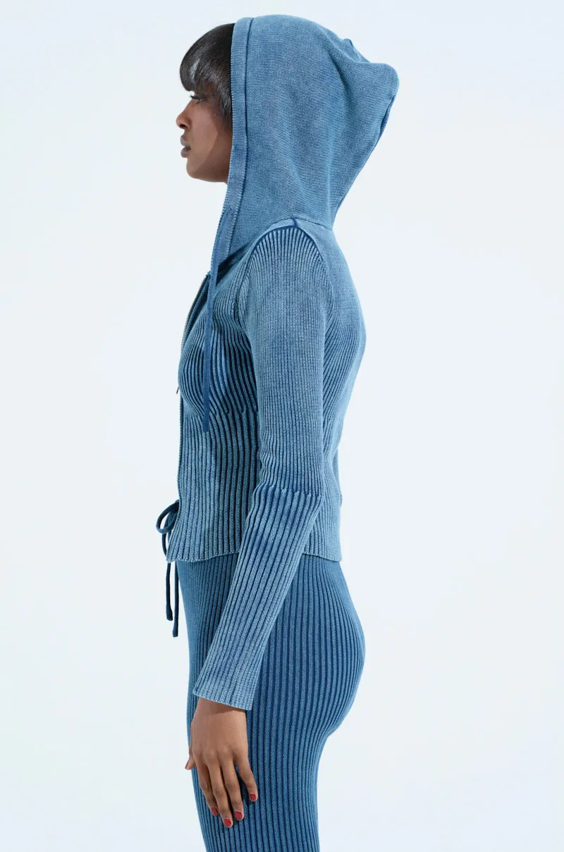 goes with sneakers product family togetherness HOT GIRL ZIP UP SWEATSHIRT IN NAVY