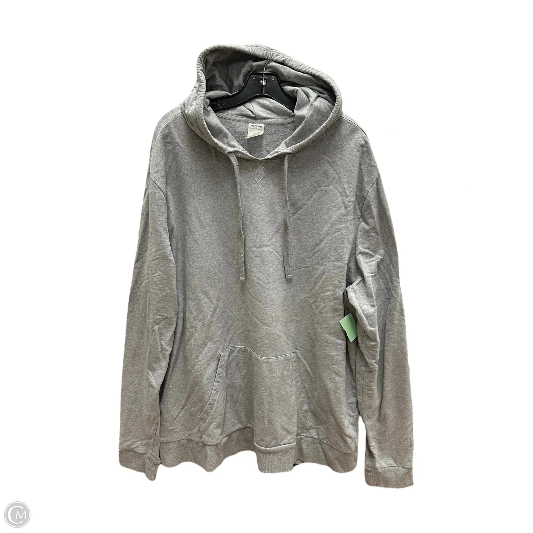 Athletic Sweatshirt Hoodie By Clothes Mentor In Grey, Size: 3x Swim Easy