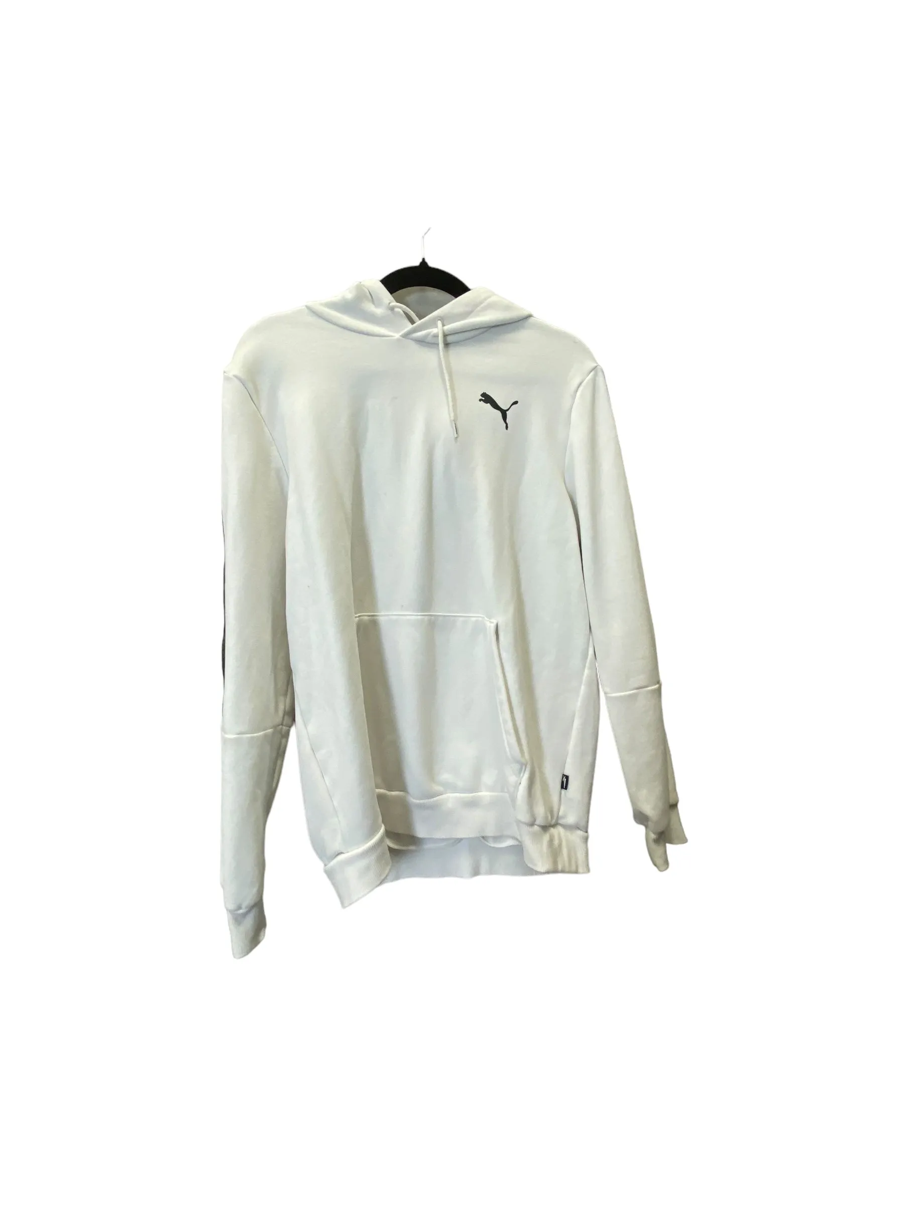 Sweatshirt Hoodie By Puma In White, Size: M Flash Core clean design