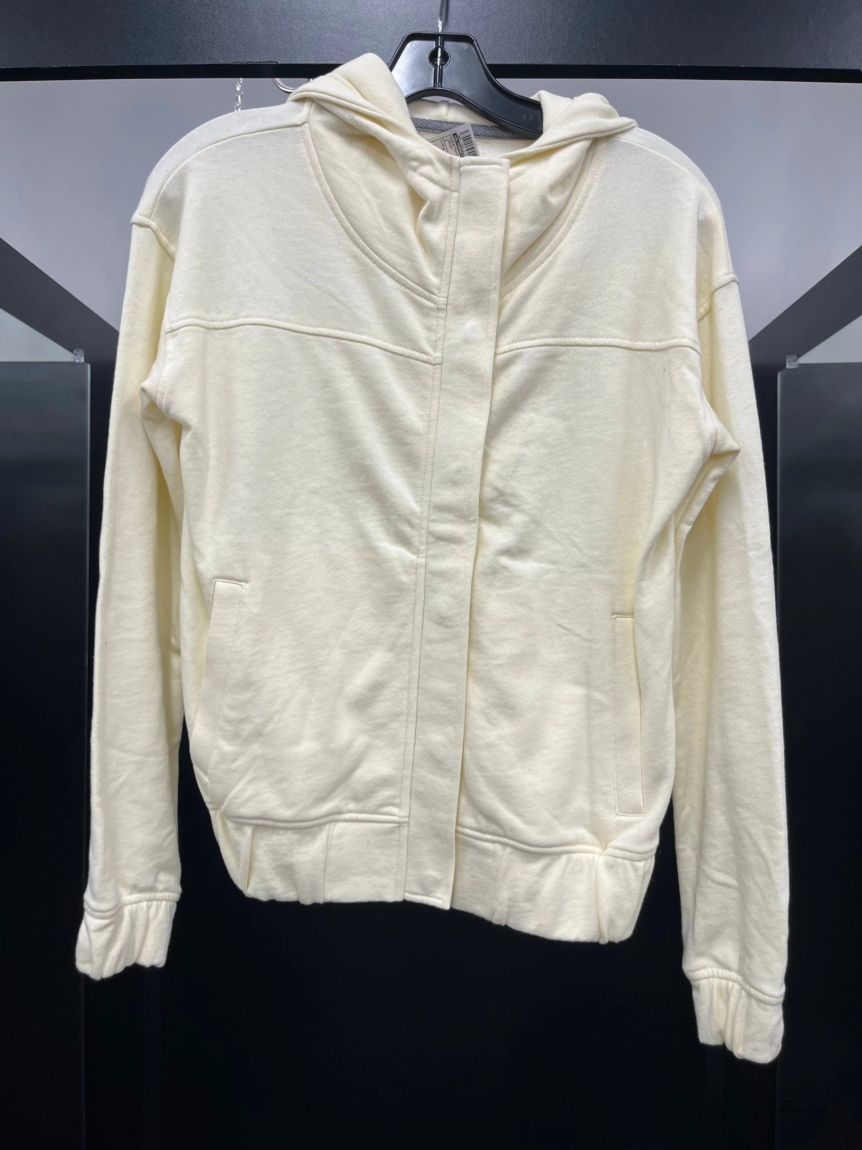 Cream Sweatshirt Hoodie Alternative, Size S Quick Core