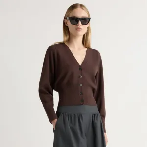 Carson Button-Front Cardigan Long Lasting Elasticity High Density Weave