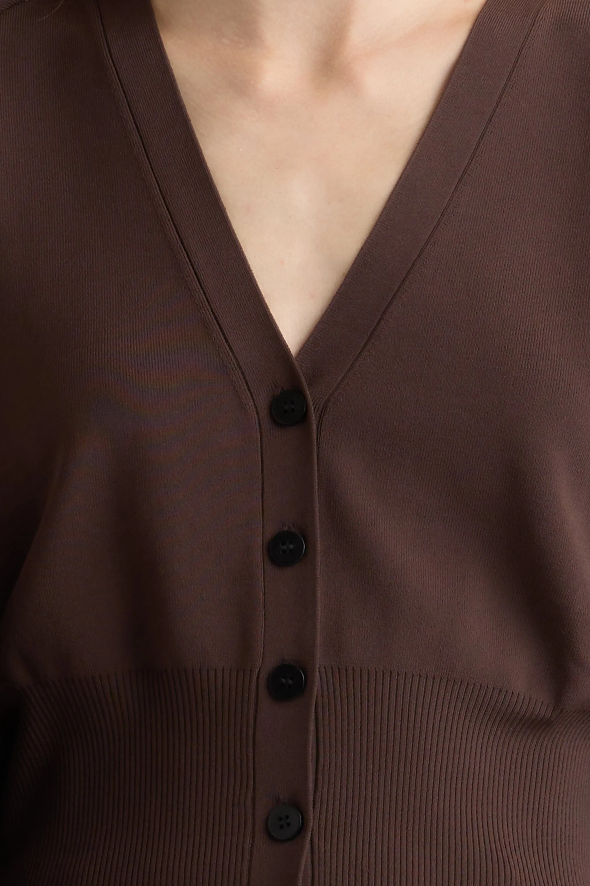 High Twist Yarn Structure Carson Button-Front Cardigan