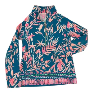 Breathable knit Sweatshirt Designer By Lilly Pulitzer In Teal, Size:Xs
