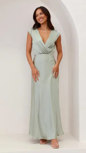 The classic cut of this maxi dress ensures a flattering fit for all body types Selma Maxi Dress - Sage