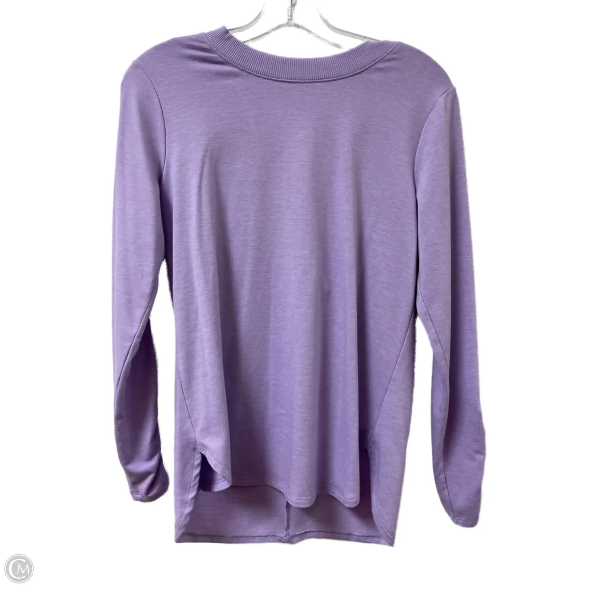 Athletic Sweatshirt Crewneck By Rbx In Purple, Size: S DoubleLayered Collar