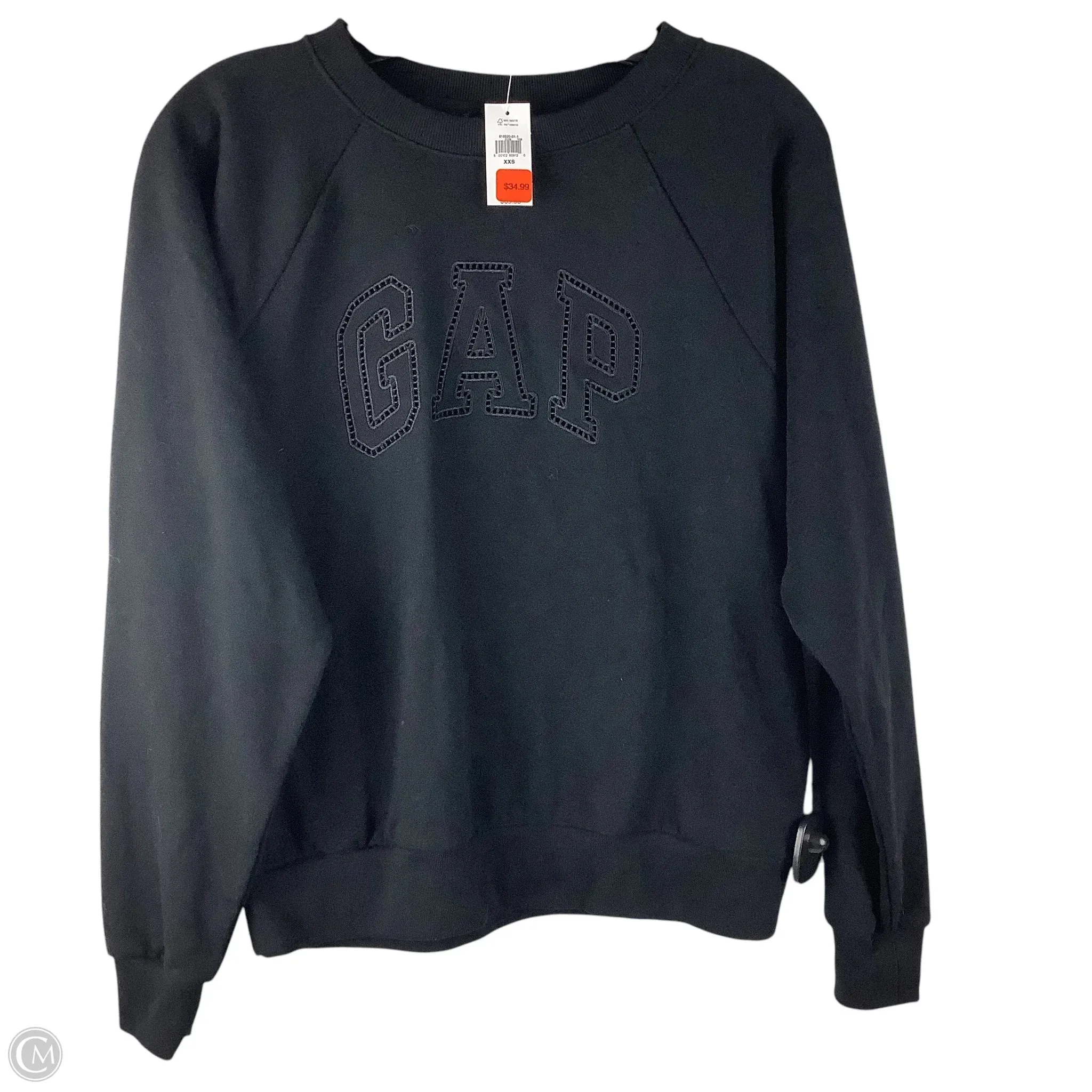 Sweatshirt Crewneck By Gap In Black, Size: Xxs Eco Wear Spanish Glow