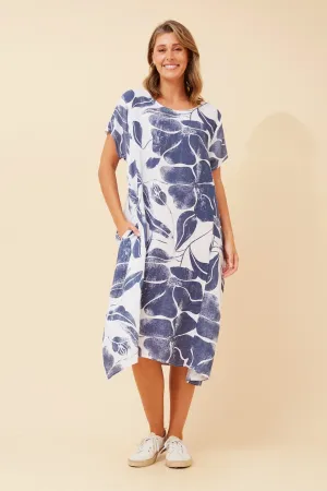 Haze Light BATISTA FLORAL LINEN DRESS