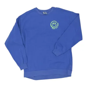 Modular Attachment System Sweatshirt Crewneck By Comfort Colors In Blue, Size:Xl