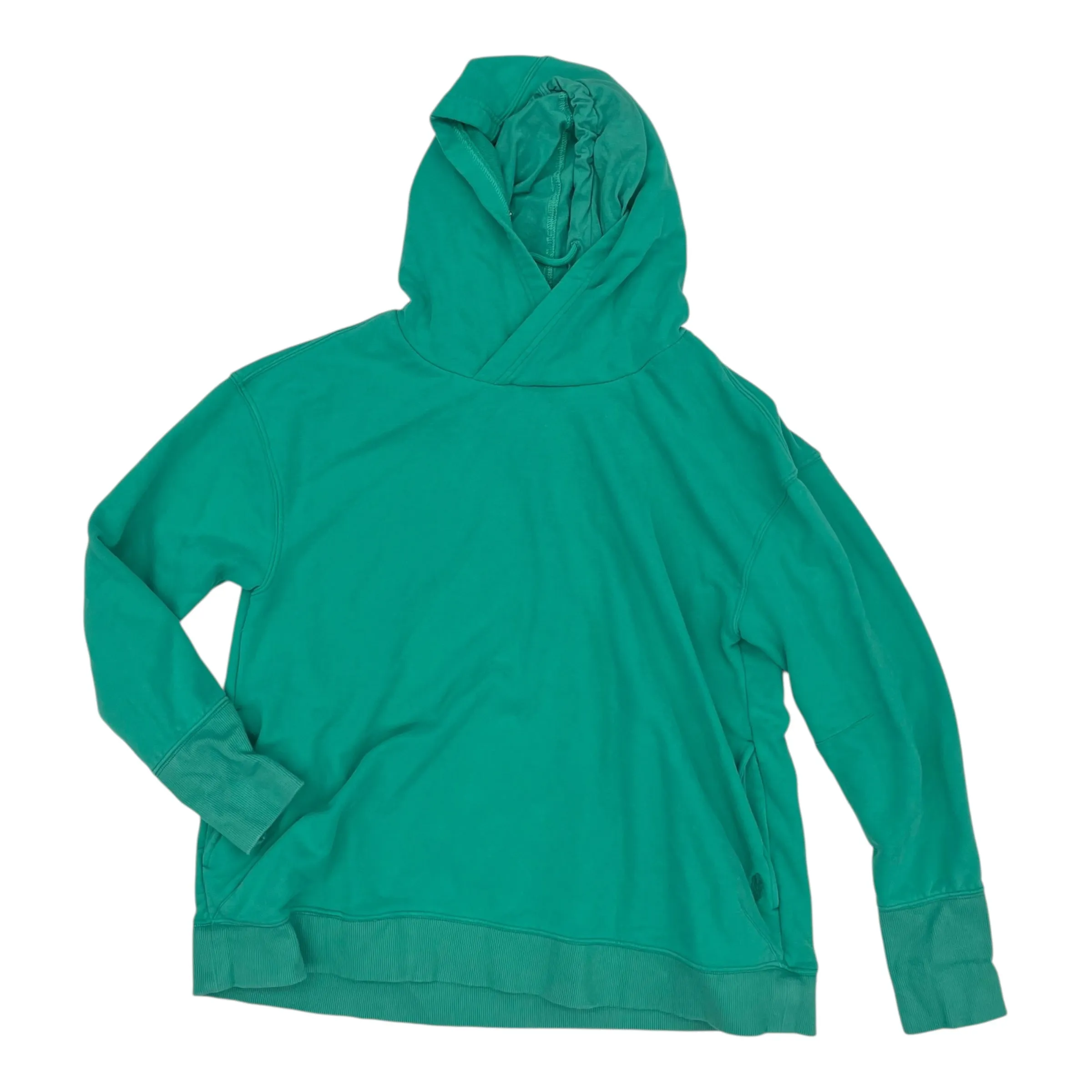 Sweatshirt Hoodie By Free People In Green, Size:L FlexibleCuff HypoallergenicYarn
