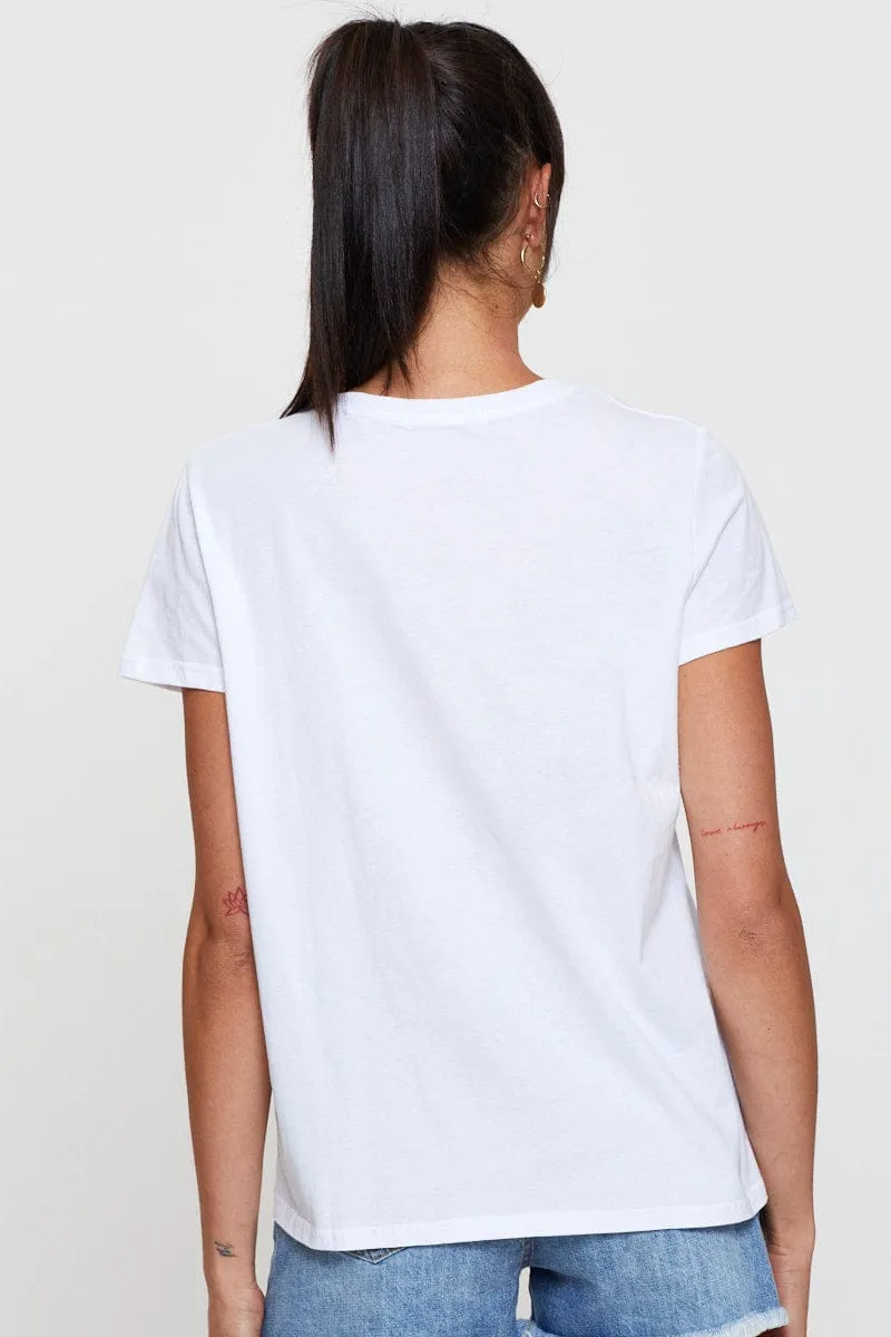AdaptiveFit White Graphic T-Shirt Sleeve Length