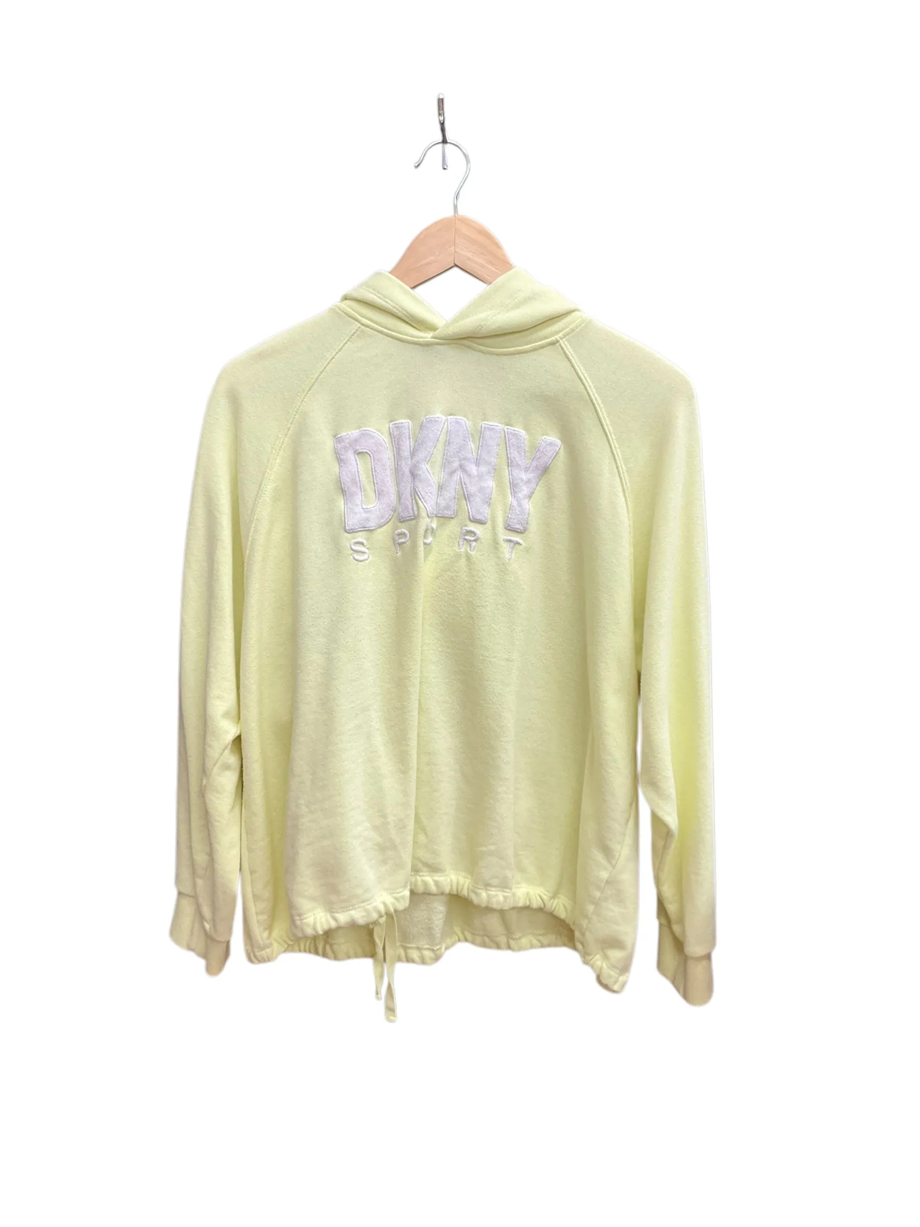 AbrasionResistant Mediterranean Air Athletic Sweatshirt Hoodie By Dkny In Yellow, Size: 1x