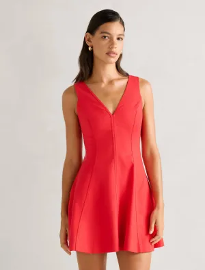 Fran Fit & Flare Linen Mini Dress Mini dress with bold colors