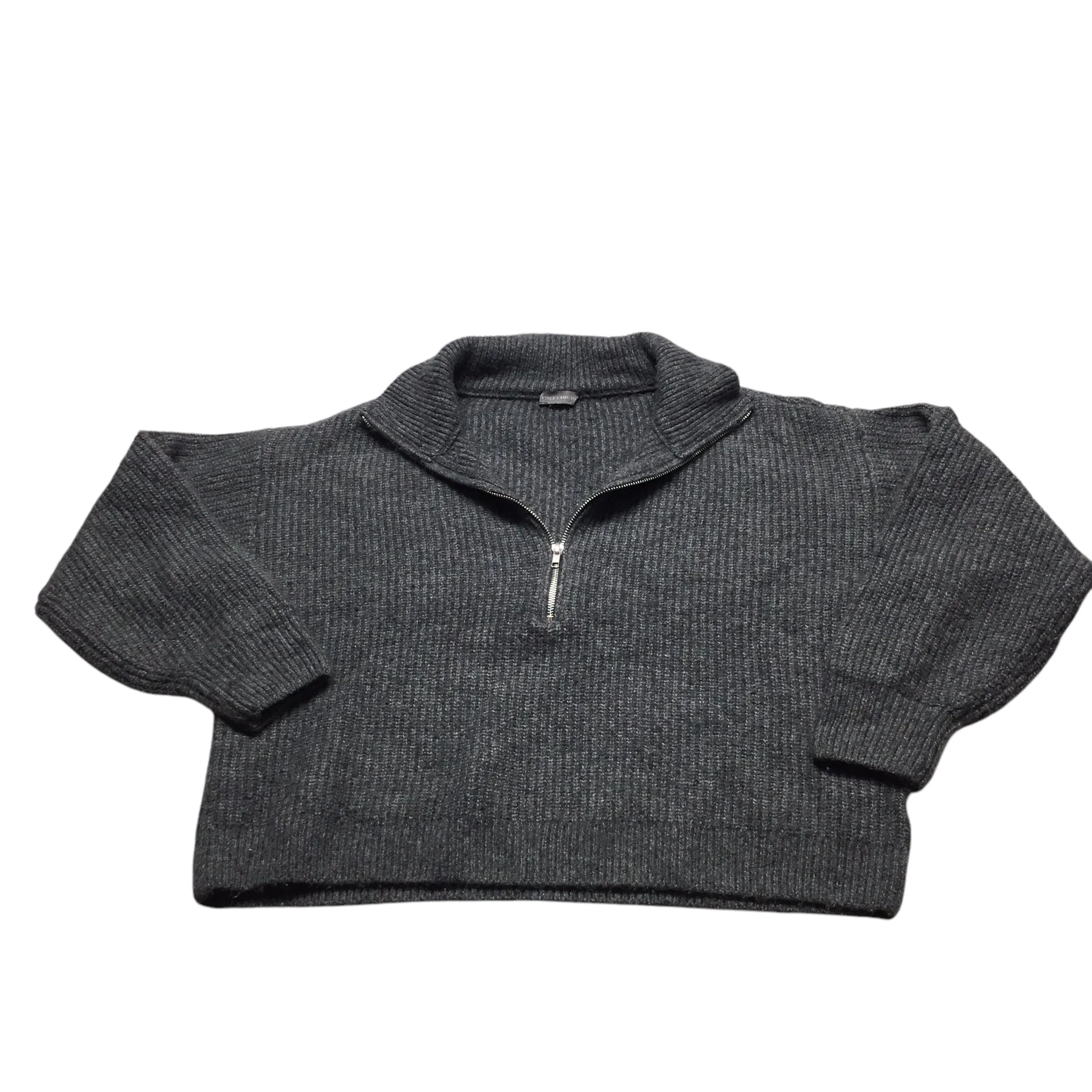 Sweatshirt Collar By Vince Camuto In Grey, Size: Xl PressureRelief Seams