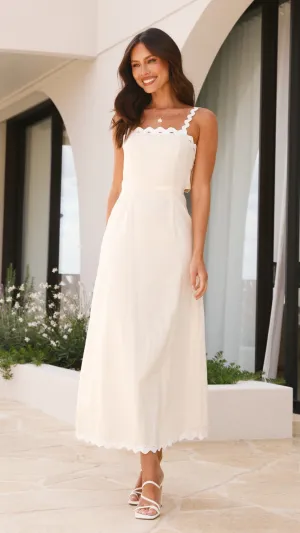 Whether dressing for work or a weekend gathering this dress is always an appropriate choice Beach Edge Fiora Maxi Dress - Oat