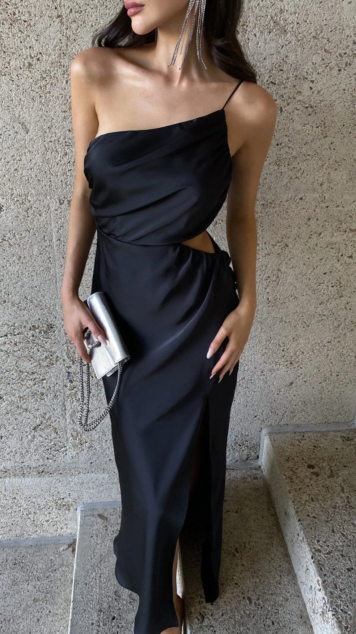 Batiste Soft poolside style Nyla Maxi Dress - Black