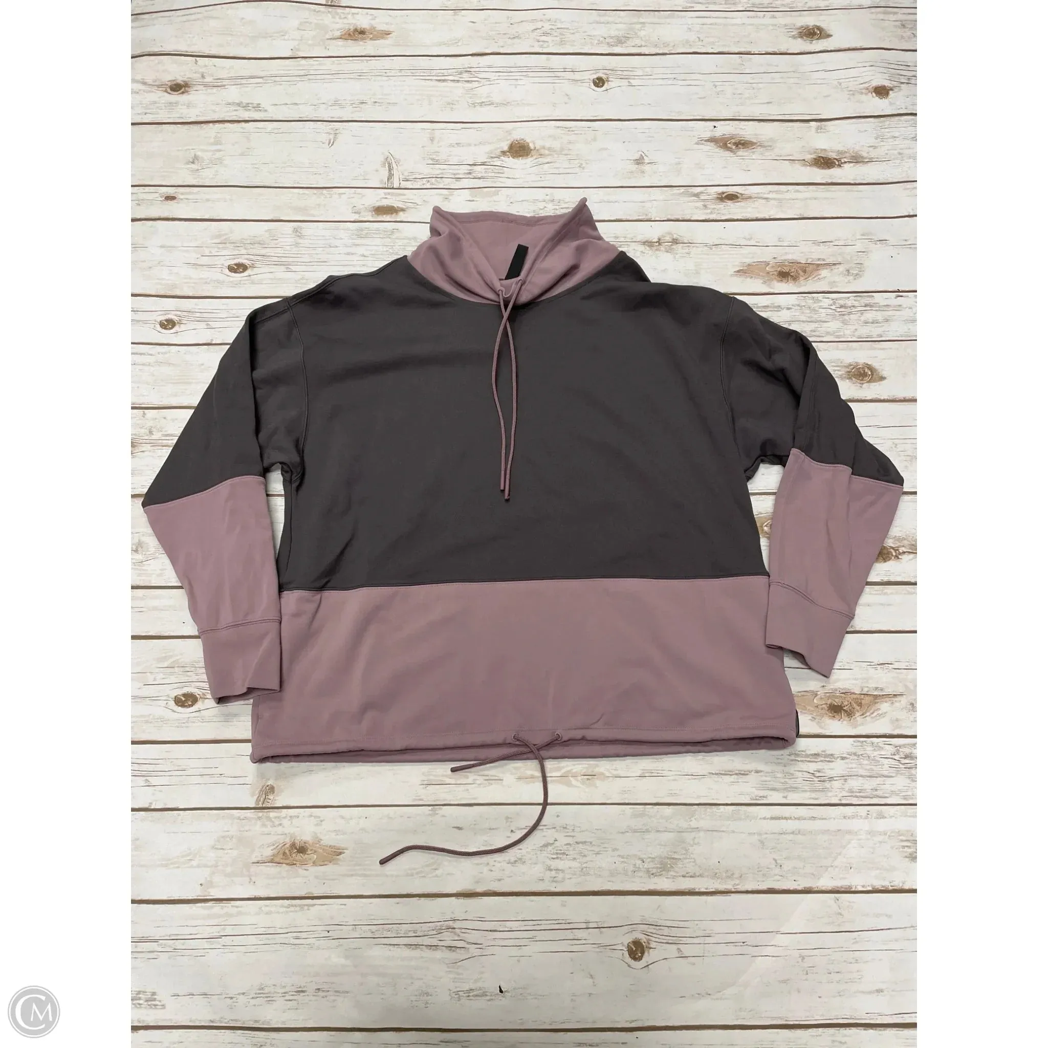 Athletic Sweatshirt Collar By Athleta In Grey, Size: M Sporty Gear Free Mind