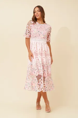 ESMERALDA LACE MIDI DRESS Any Day Wear