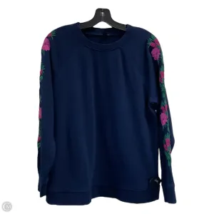 Sweatshirt Crewneck By J. Crew In Navy, Size: M WrinkleResistant Finish