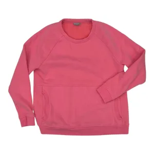 Sweatshirt Crewneck By Talbots In Pink, Size:Lp Ventilated Back Panel