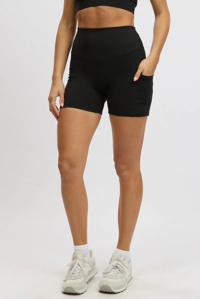 MultiPurposeUtility Father's Day gift Black Bike Shorts