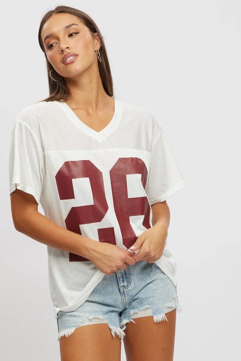 brandable White Sport Tee Short Sleeve