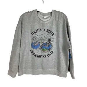 Sweatshirt Crewneck By Clothes Mentor In Grey, Size: L Bold Fashion Hot Core