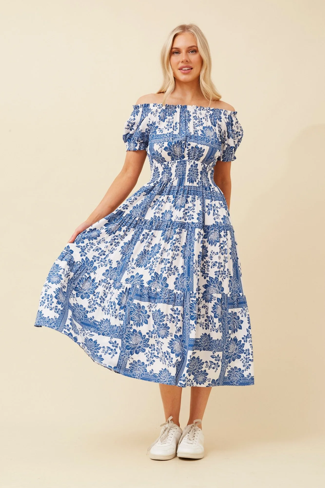 ADALIA OFF SHOULDER MIDI DRESS Chorus Night