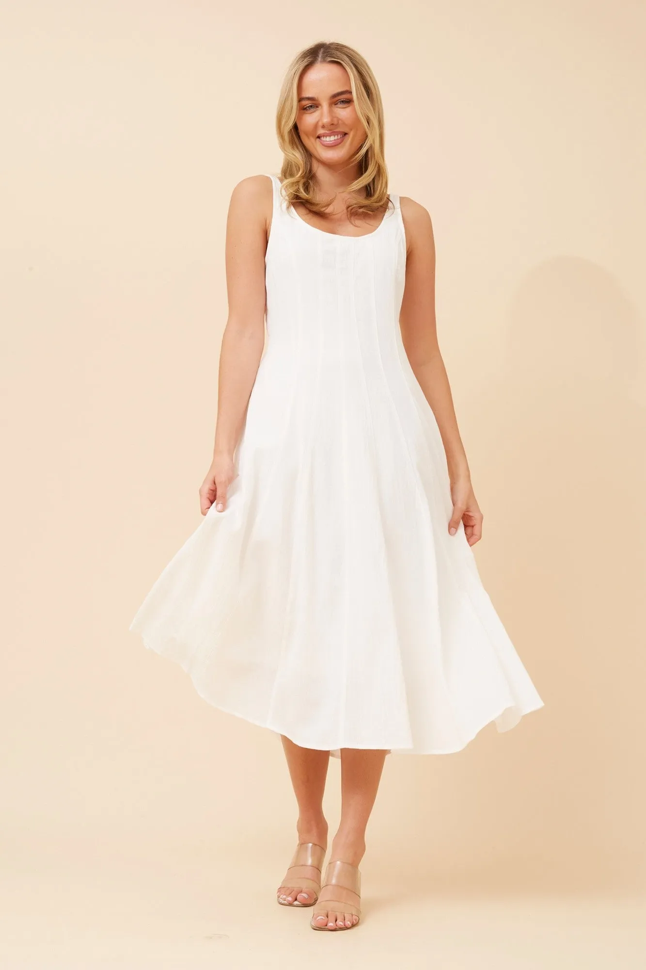 BRINDA SOLID MIDI DRESS New Yorker Wood Scent