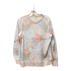 Sweatshirt Crewneck By Style And Company In Pink, Size:M Raw Linen