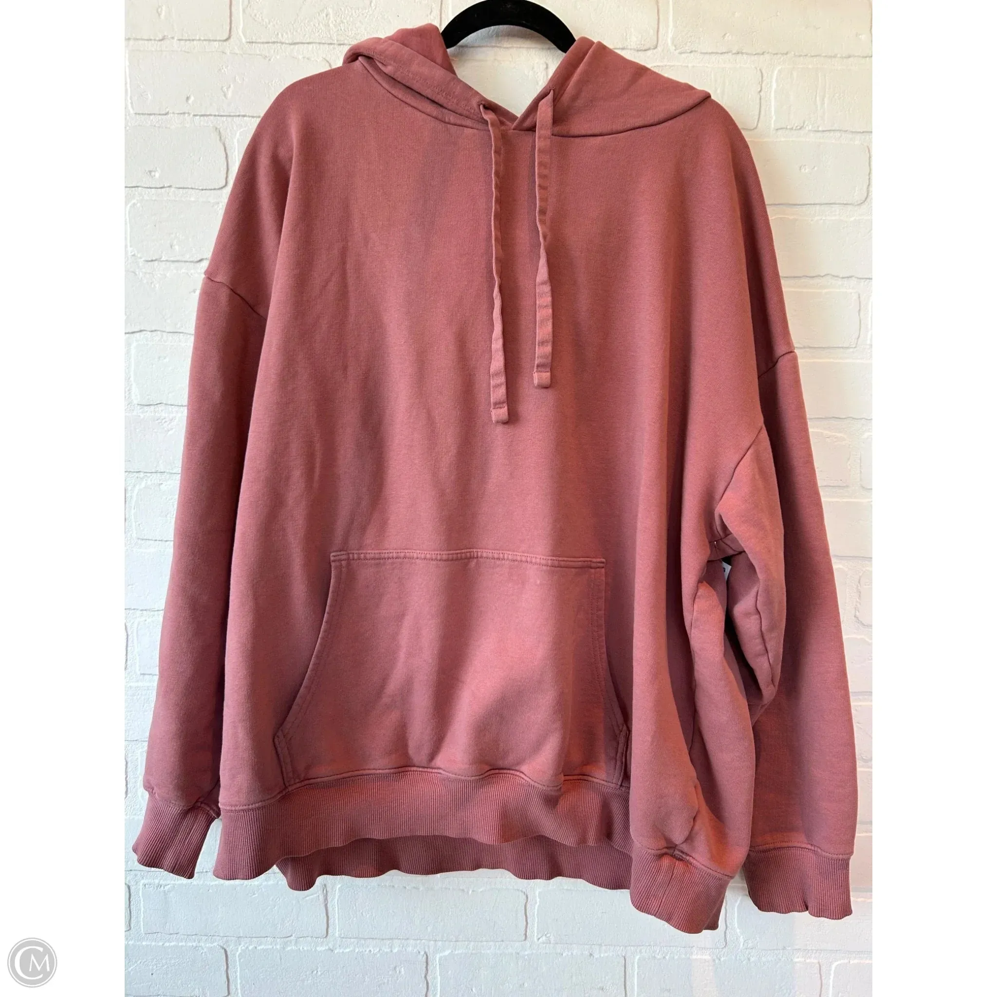 slim fit Sweatshirt Hoodie By Aerie In Pink, Size: Xl