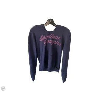 Lightweight Fabric Sweatshirt Hoodie By Spiritual Gangster In Blue, Size: S