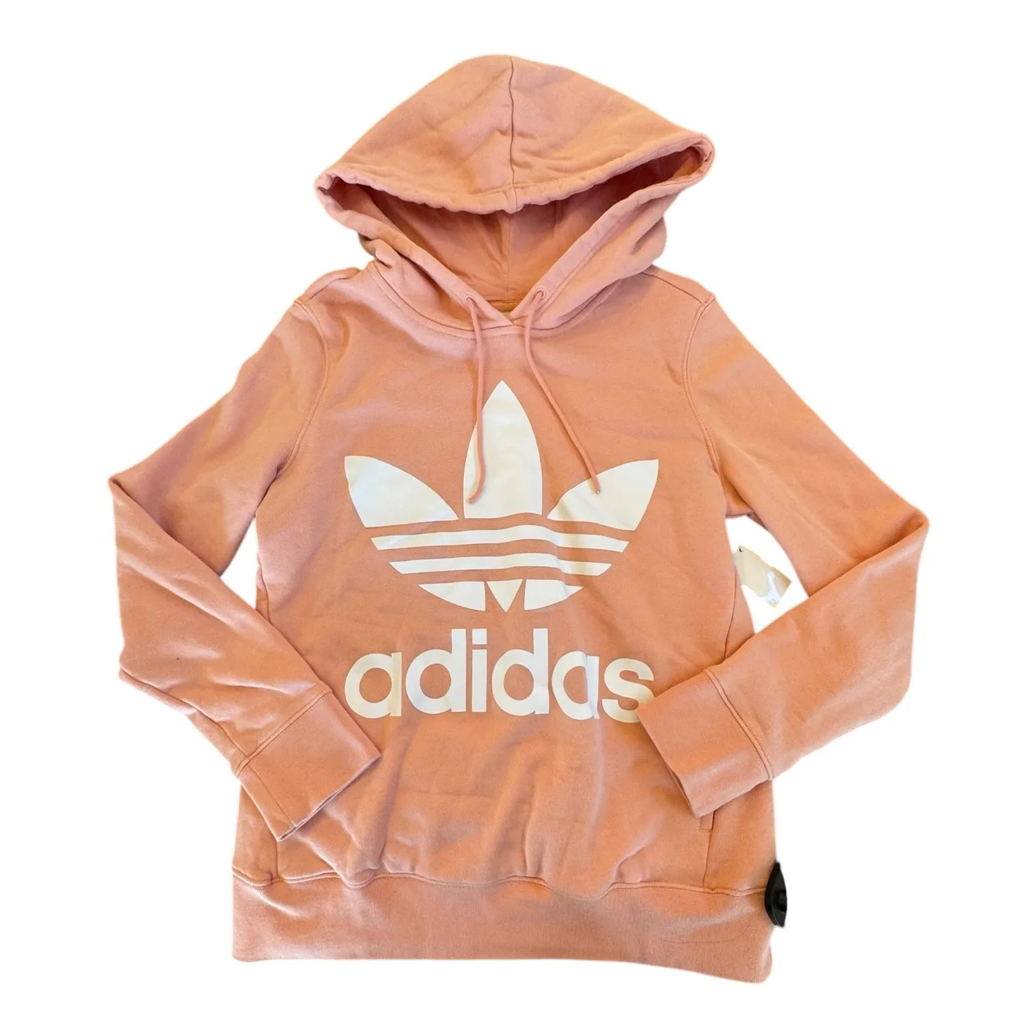 Weather Protection Athletic Sweatshirt Hoodie By Adidas In Peach, Size: S