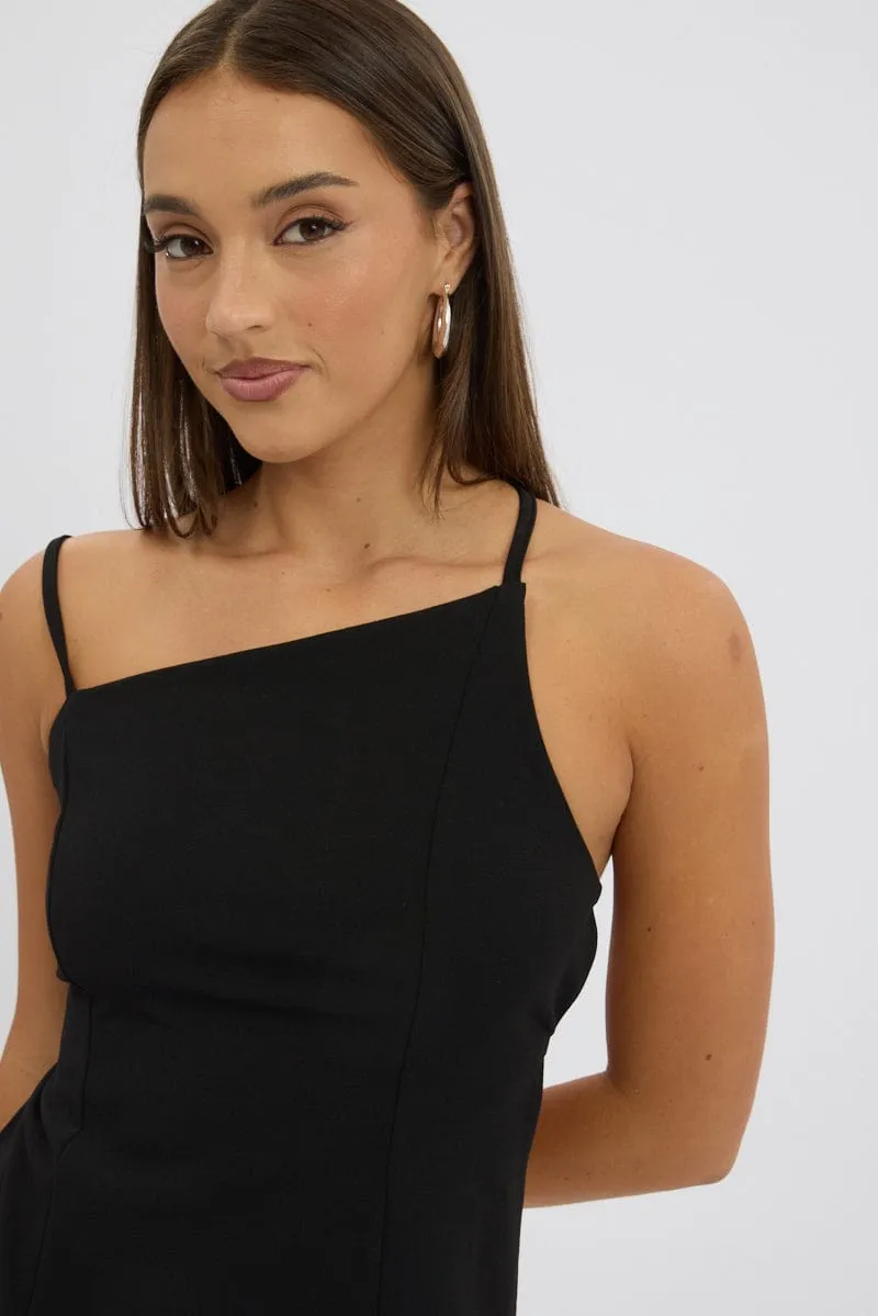 Functional Jacket Chic Skirt Black Singlet Top Backless