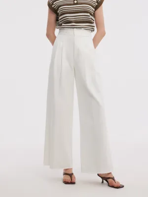 Denim Frayed Edge Women Wide Leg Jeans Timeless Feel Easy Essentials