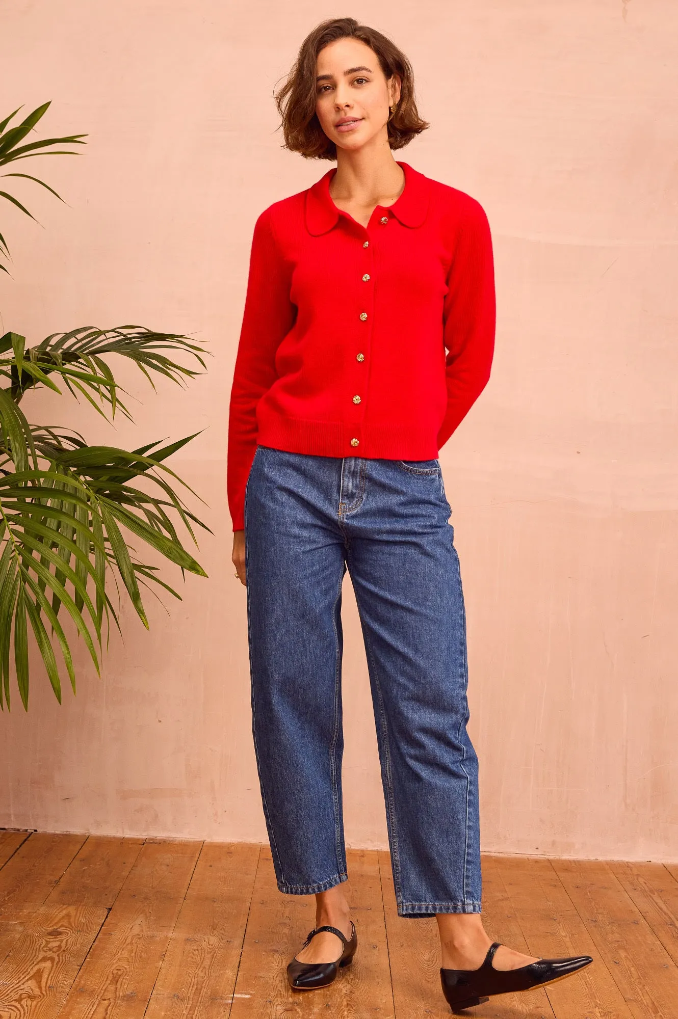 Organic Cotton Barrel Jean | Mid Wash Fade Resistant Finish Compact Weave Technology