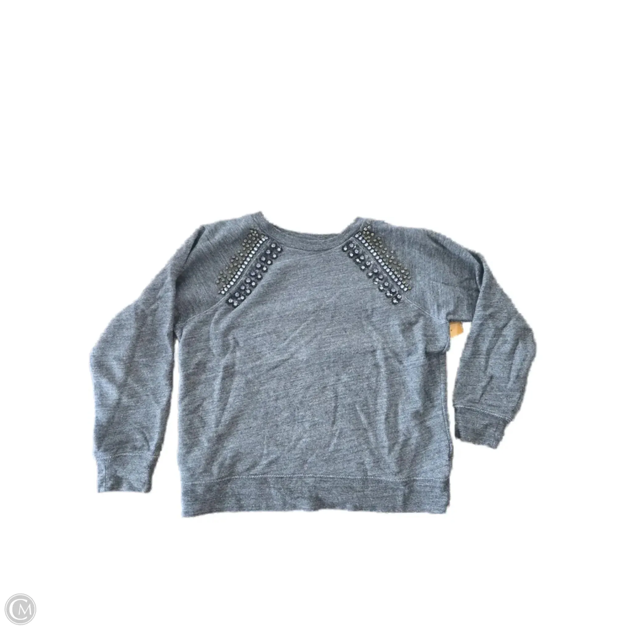 Sweatshirt Crewneck By J. Crew In Grey, Size: M Flexible Apparel Tight Net