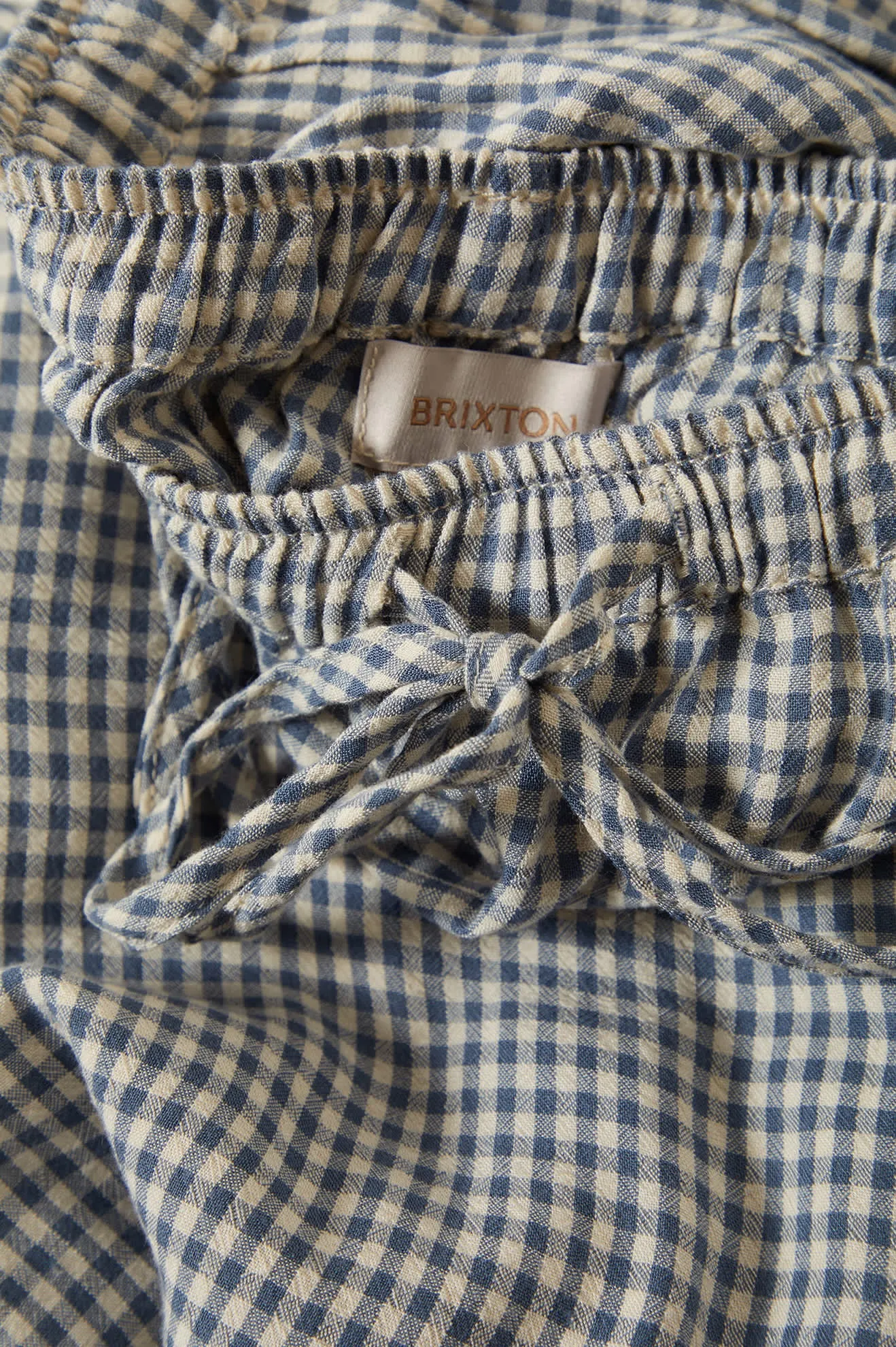Hudson Lounge Pant - Azure Blue Gingham All Season Outfit Staple