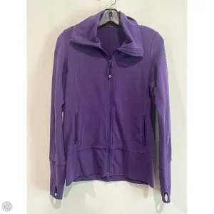 Chic Fit ElasticBinding Athletic Sweatshirt Collar By Lululemon In Purple, Size: 6