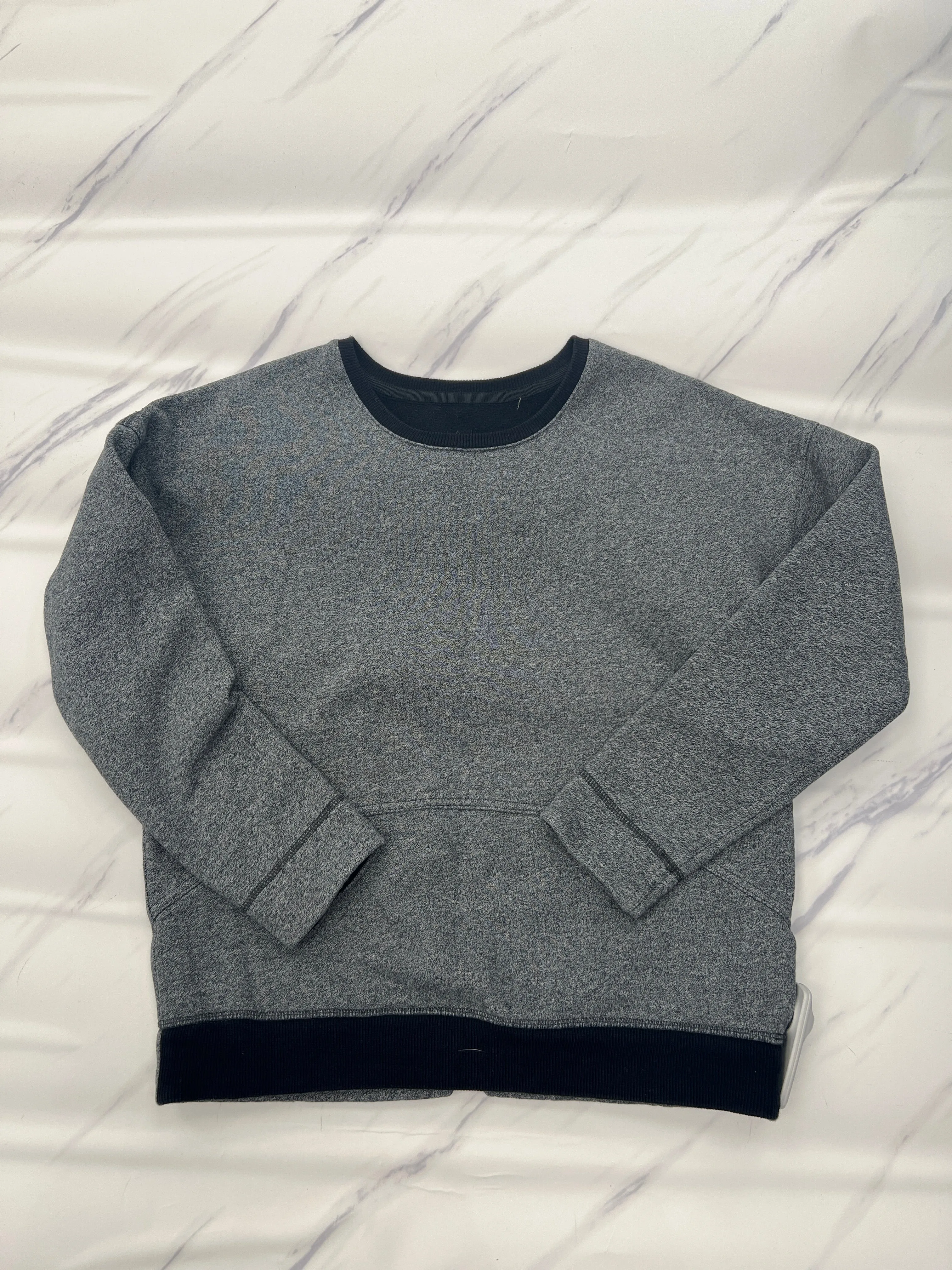 Cool Nylon Athletic Sweatshirt Crewneck By Lululemon In Grey, Size: 6