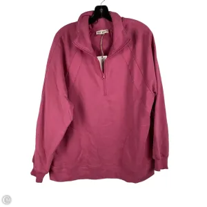 Sweatshirt Collar By Clothes Mentor In Pink, Size: L EcoCertifiedTextile WrinkleResistantFabric