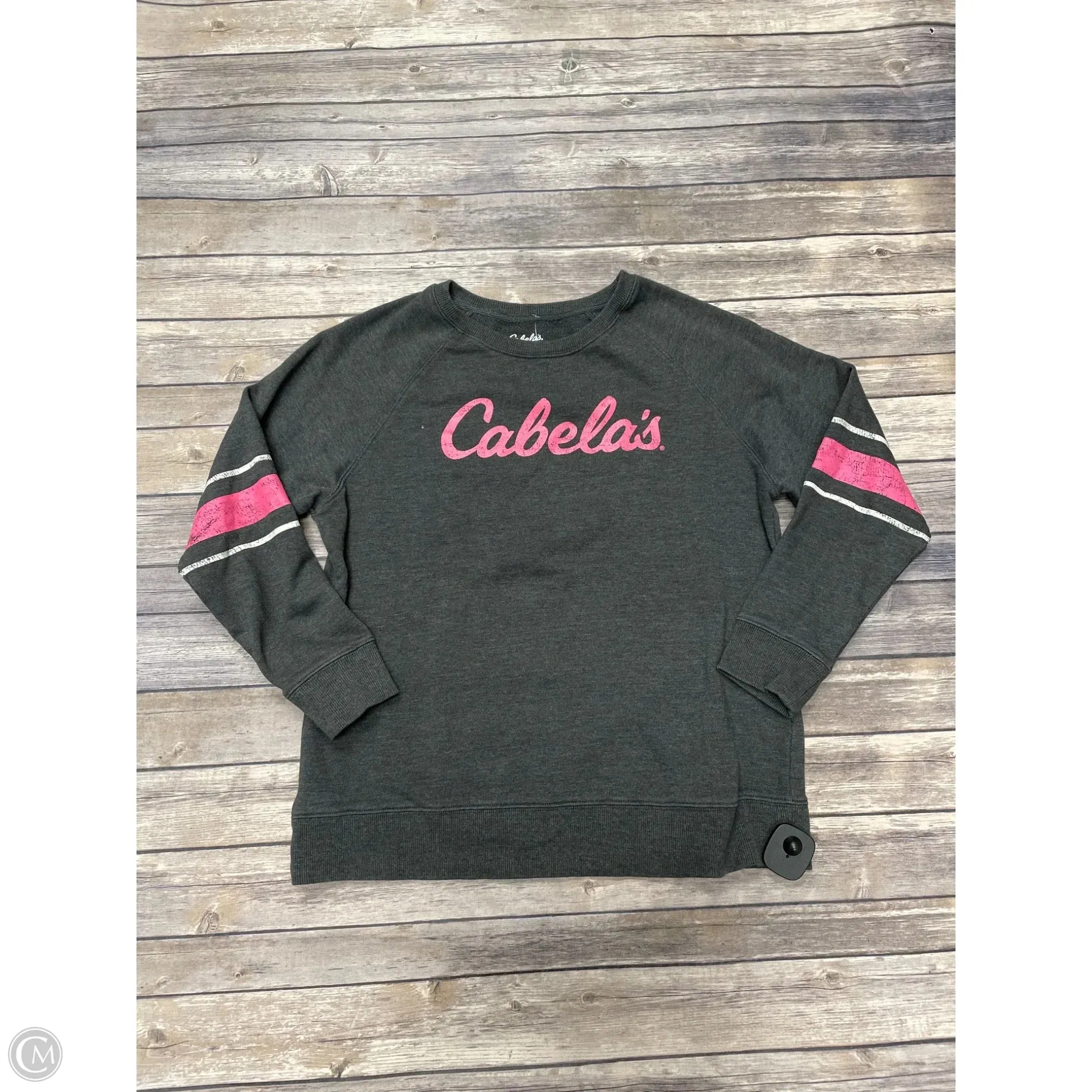 Cozy Jacket Tropical Glow Sweatshirt Crewneck By Cabelas In Grey, Size: M