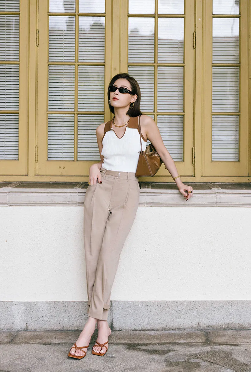 Romi Pants - Camel Soft Socks