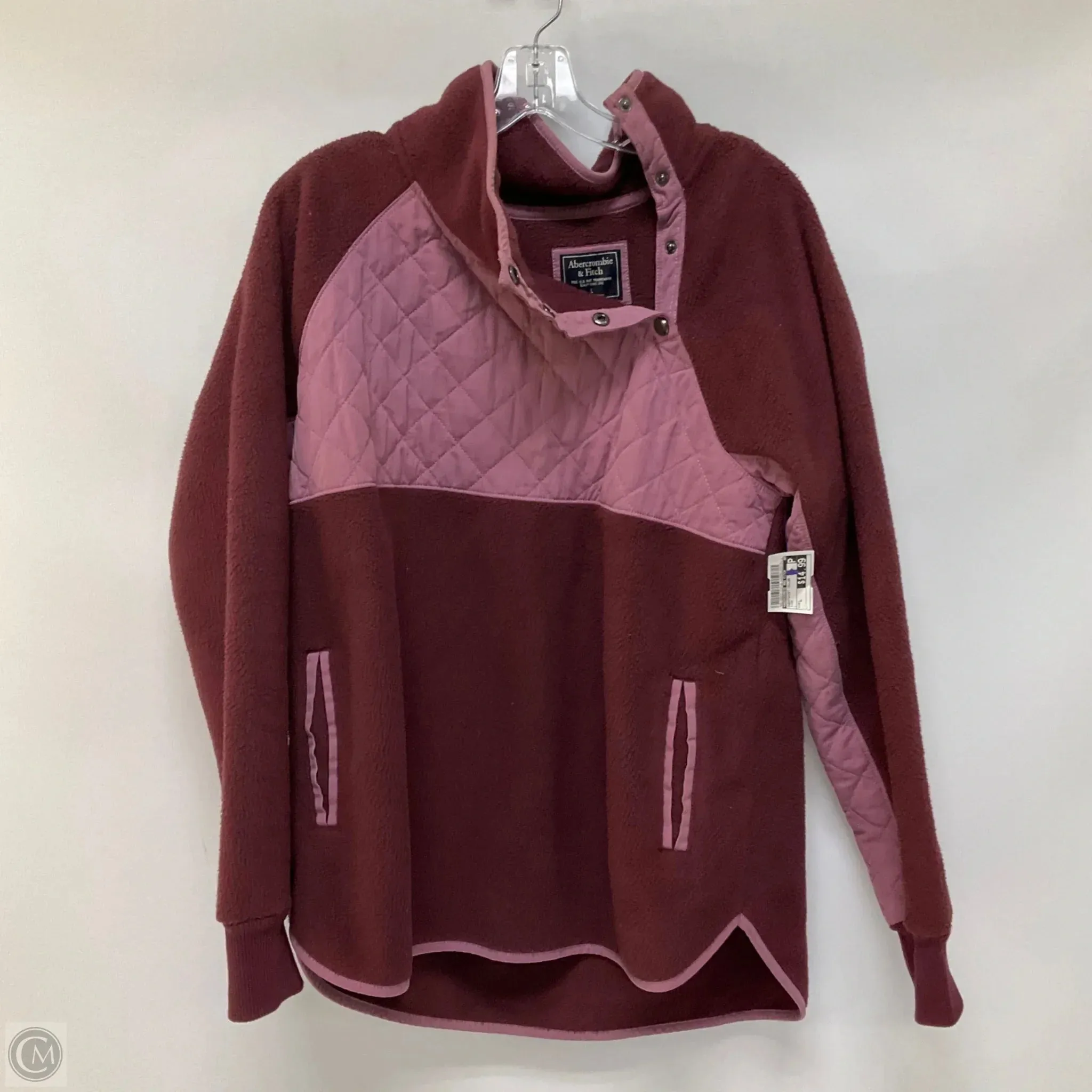 Design Soul Modern Outfit Sweatshirt Collar By Abercrombie And Fitch In Pink, Size: L