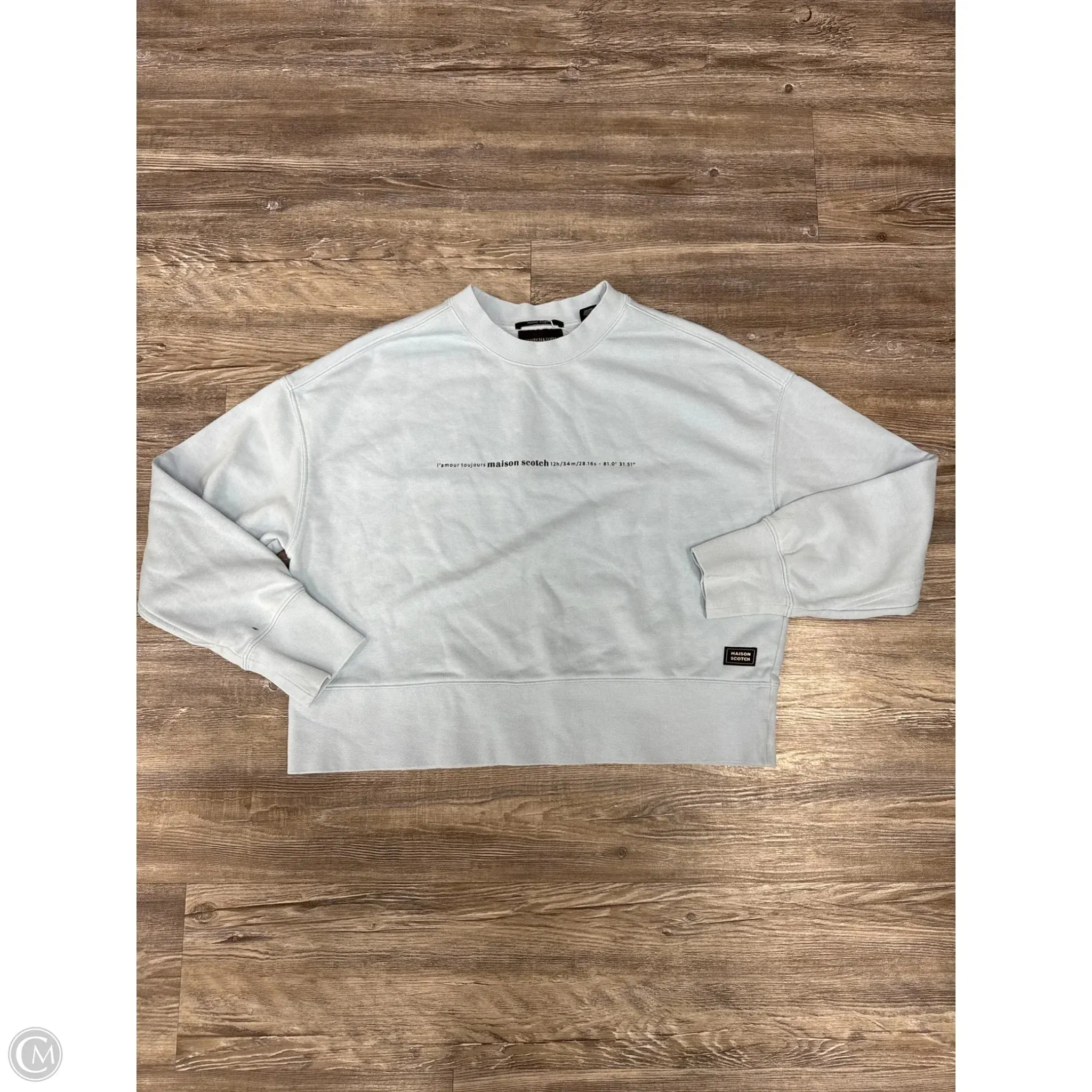 Sweatshirt Crewneck By Scotch & Soda In Blue, Size: M Spark Glow Seamless transition
