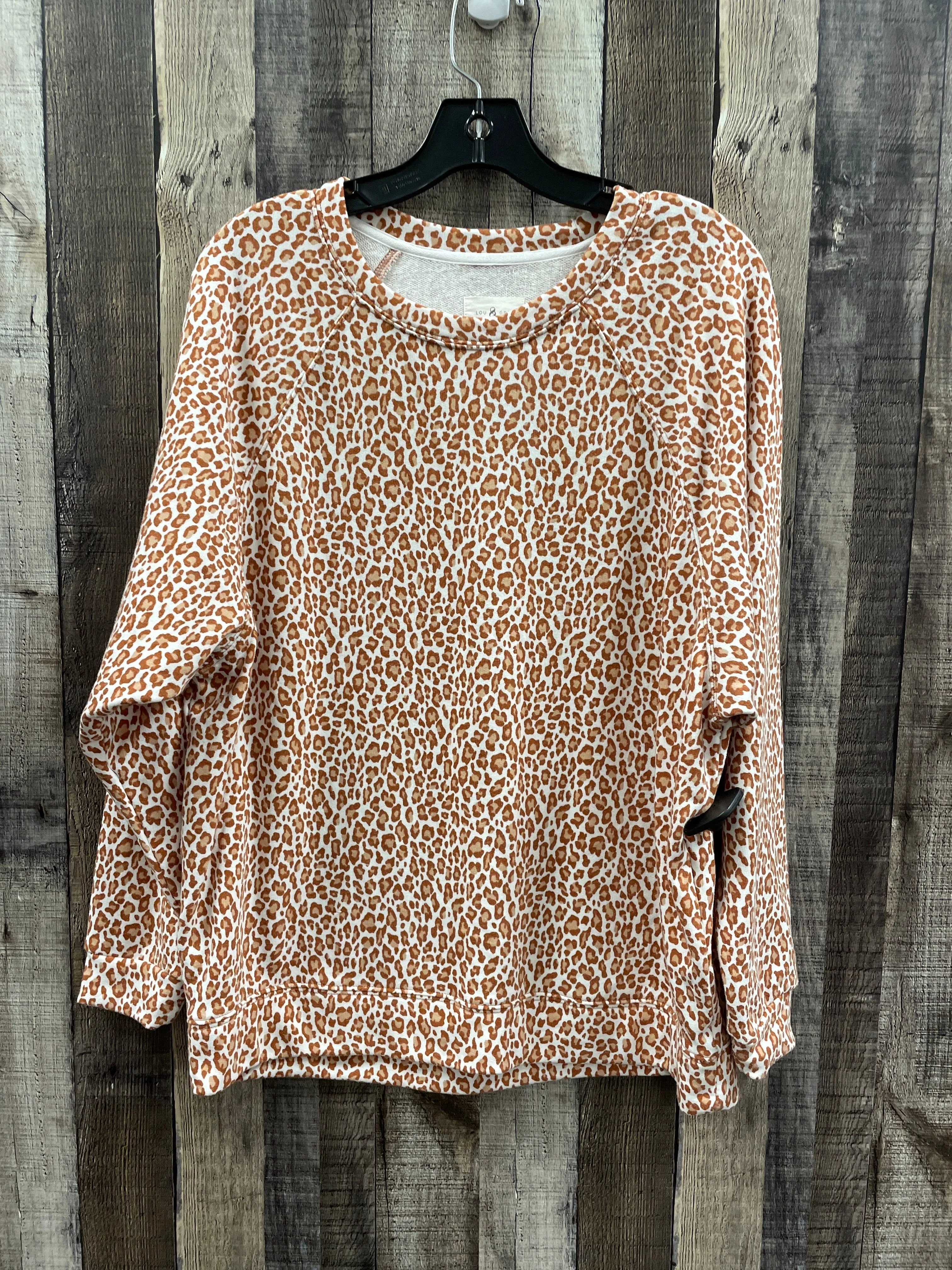 Sweatshirt Crewneck By Lou And Grey In Animal Print, Size: S Minimal Design