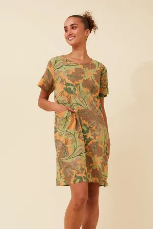 ReflectiveTrims Smart Design VINE LEAF PRINT DRESS