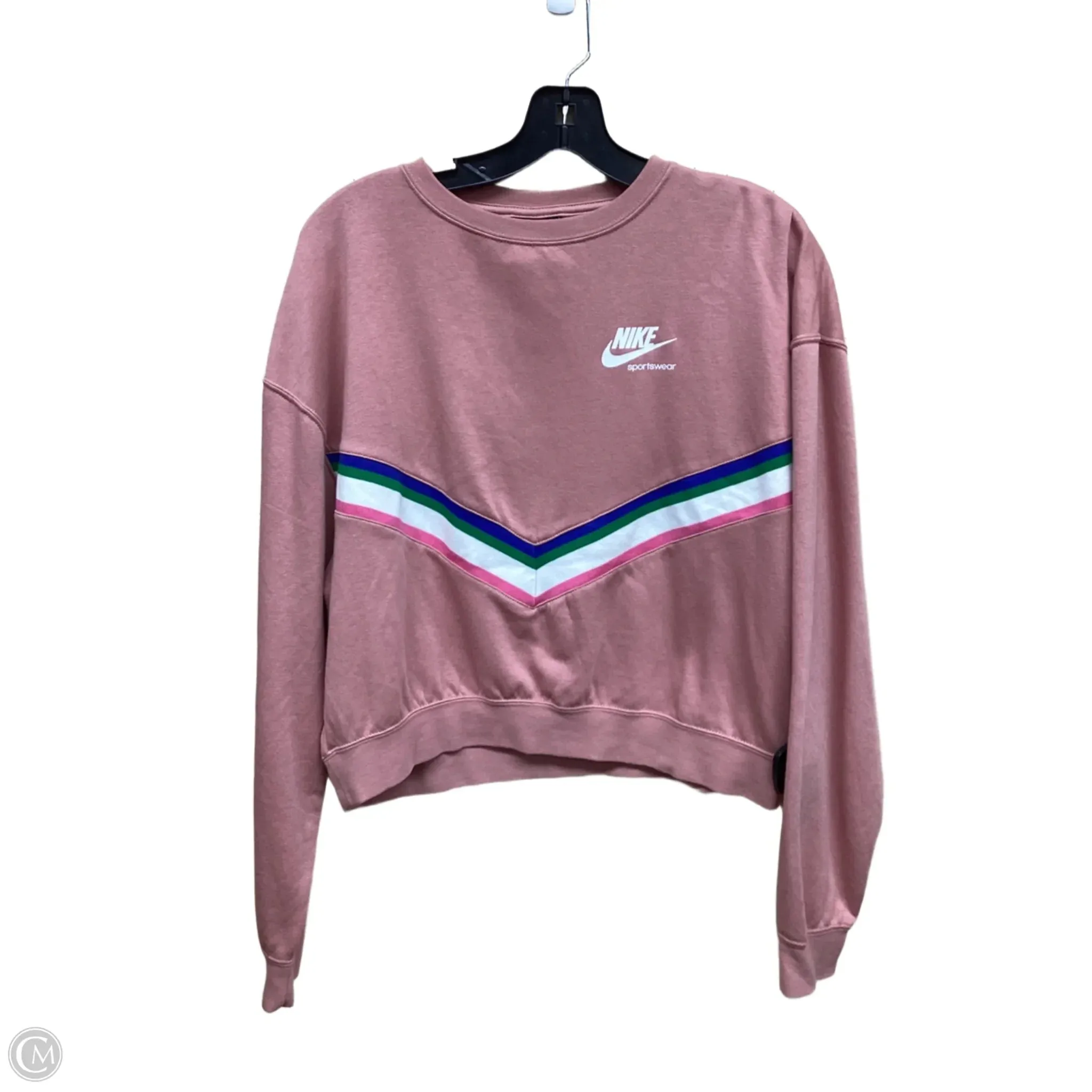 Athletic Sweatshirt Crewneck By Nike Apparel In Multi-colored, Size: S FlexibleFit Thermal Insulation