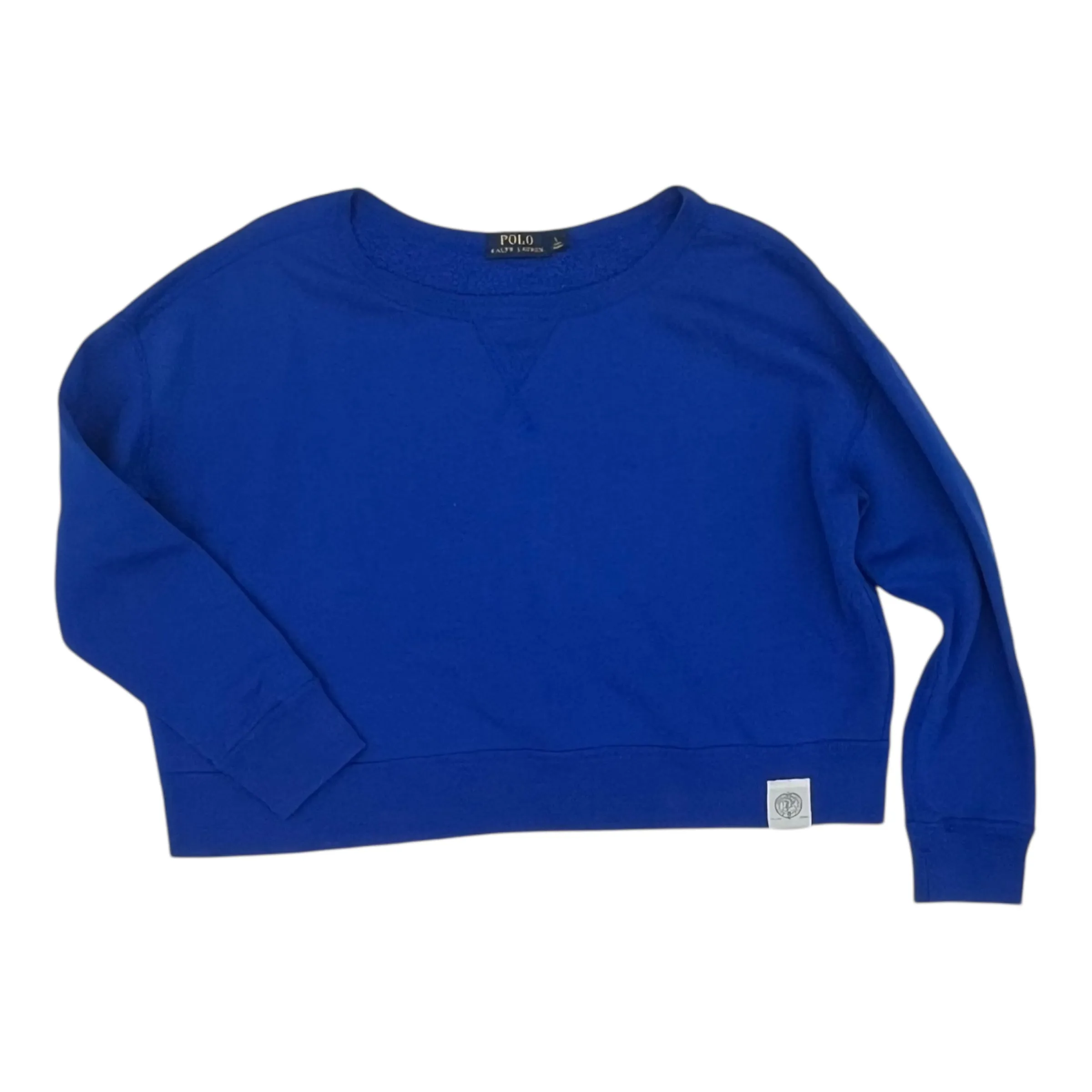Sweatshirt Crewneck By Polo Ralph Lauren In Blue, Size:L Sport Glow